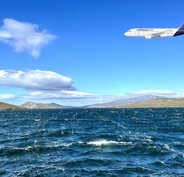 Airbus A319 von Lufthansa City Airlines (Montage): Neuorganisation be Bodendiensten.
