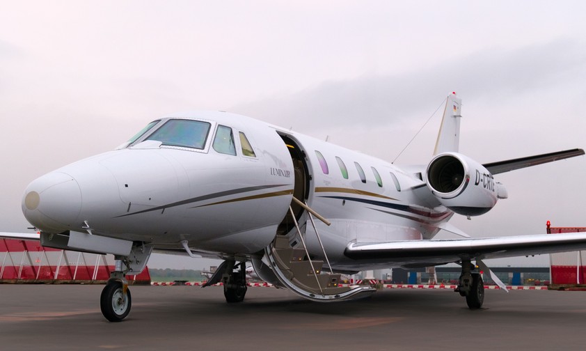 Das erste Flugzeug von Luminair: Eine Cessna Citation XLS.