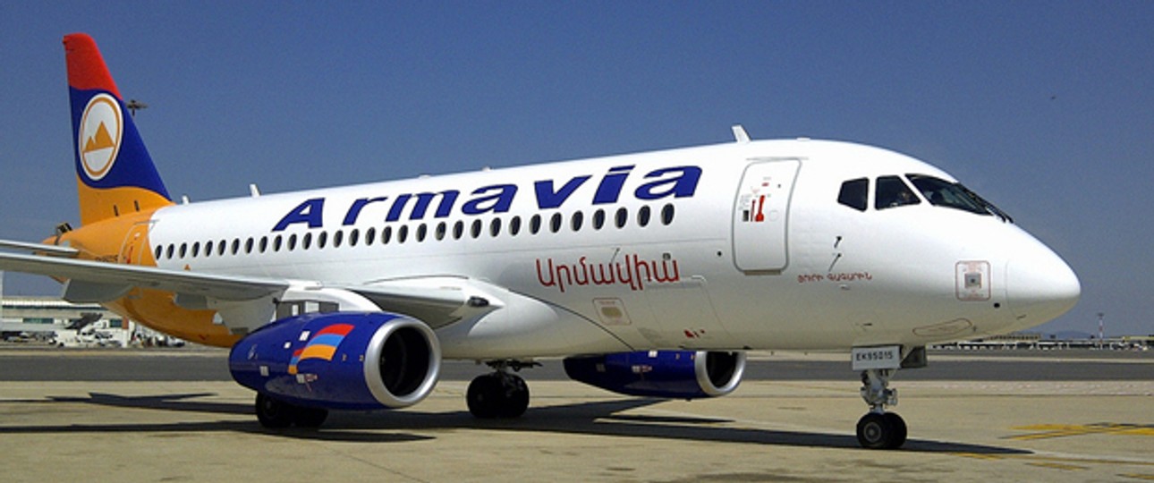 Sukhoi Superjet von Armavia: Nicht mehr im Einsatz.