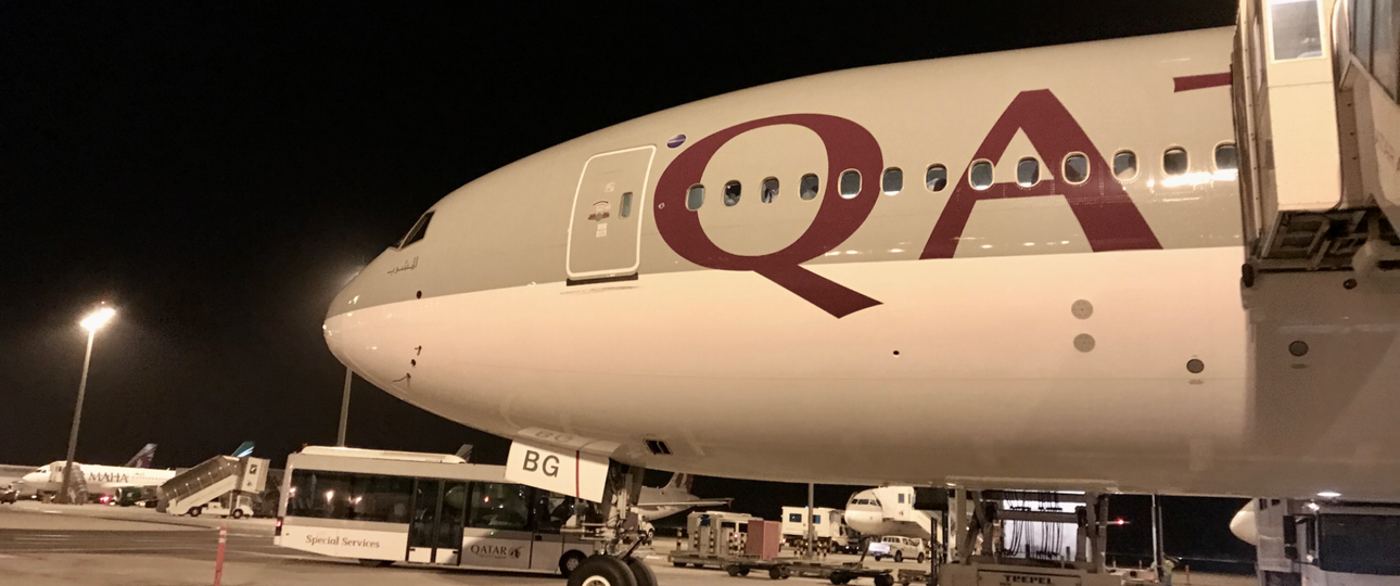 Boeing 777 von Qatar Airways: Teilweise mit leeren Sitzen unterwegs.