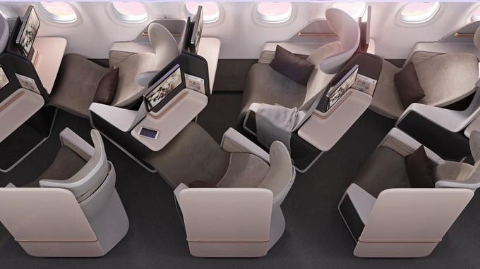 Das Access-Konzept: Factorydesign entwickelte die Business Class für Schmalrumpfflugzeuge.