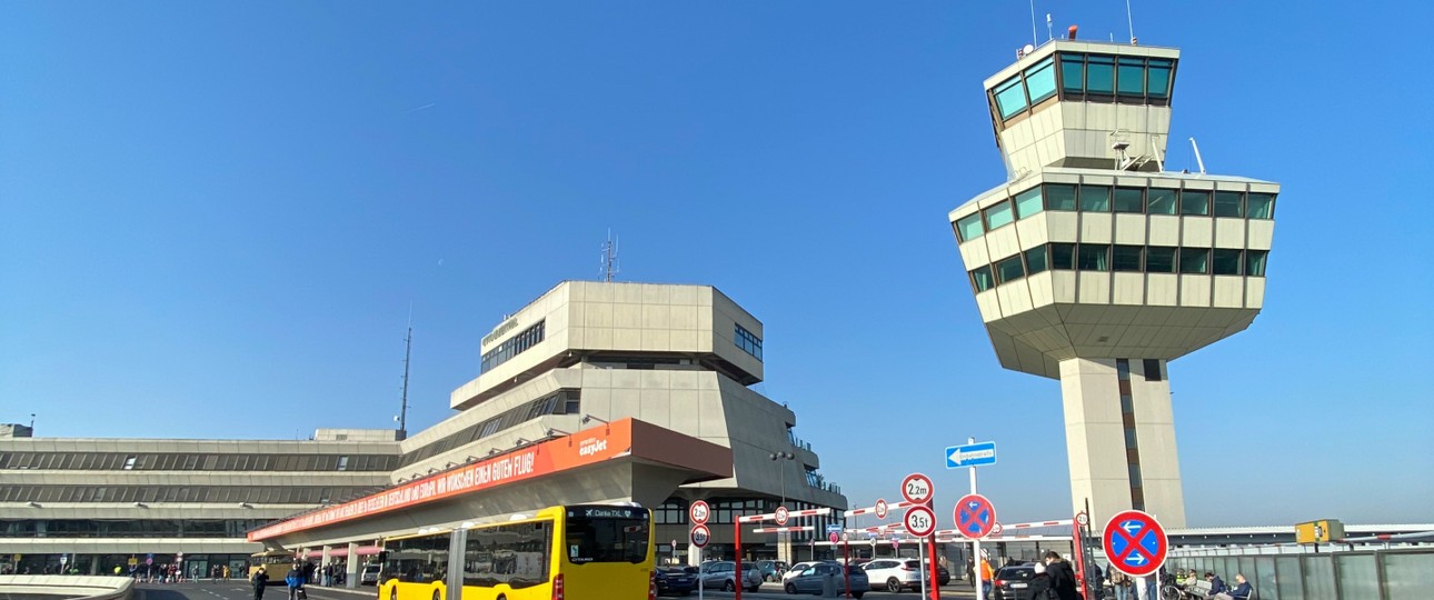 Ein letztes Mal Tegel. Das Terminal des Airports ist wohl das markanteste in ganz Deutschland.
