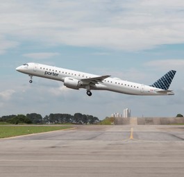 Die erste Embraer E915-E2 von Porter.