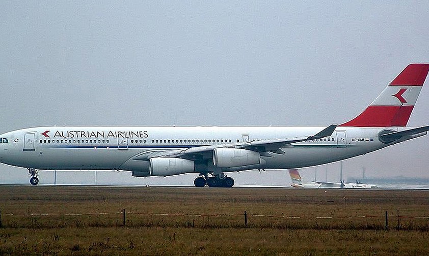 Ein Airbus A340-200 von Austrian Airlines: Die Maschine war von 1995 bis 2006 für die Österreicher im Einsatz. Jetzt wurde sie in den Iran verkauft.