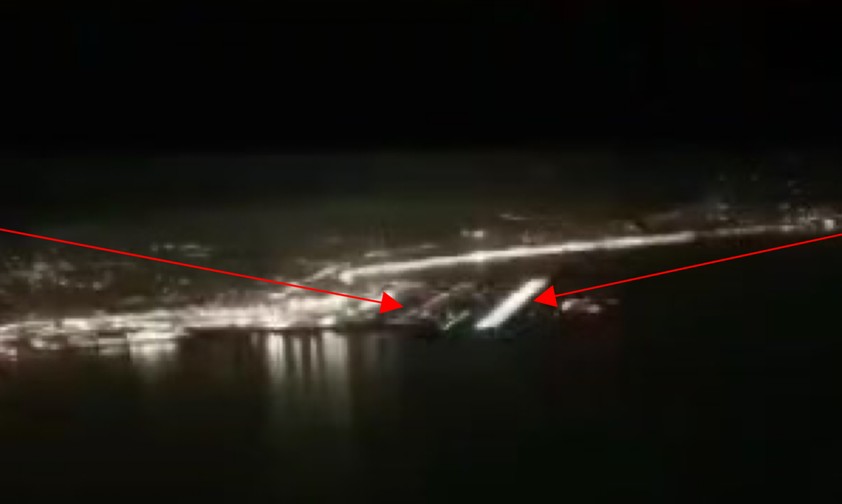 Flughafen Nizza: Die Pisten sind unterschiedlich beleuchtet. 