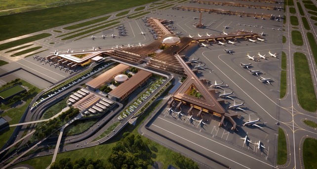 Computerdarstellung des Bishoftu International Airports: Das neue Drehkreuz von Ethiopian Airlines.