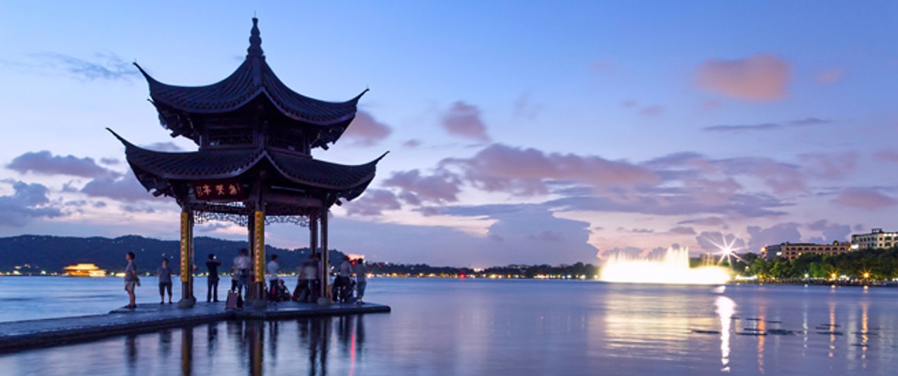 Hangzhou: Kein Drehkreuz wie Peking, aber mehr als 9 Millionen Einwohner.