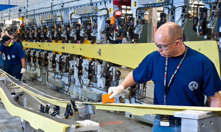 Arbeiter im Boeing-Werk: Wird zu viel gebaut?