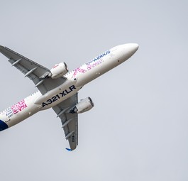 Airbus A321 XLR auf der Paris Air Show: Die Messe brachte viele Bestellungen.