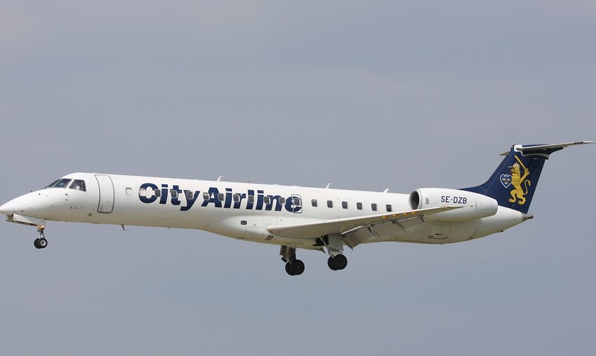 Embraer 145 von City Airline: Zehn Jahre hat die Fluglinie Göteborg mit Europa verbunden.