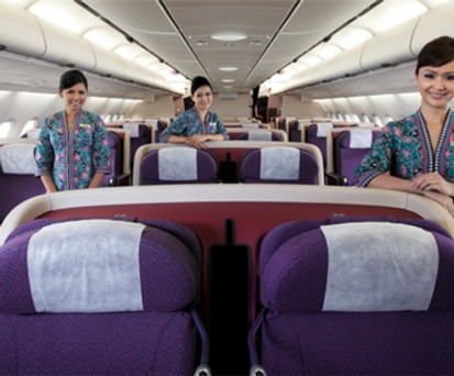 Kabine von Malaysia Airlines: Bald verfolgt die Airline alle Flugzeuge in Echtzeit.