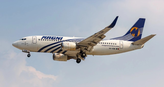 Boeing 737-700 von Magnicharters: Der Pilot eines Fluges war unzufrieden. 