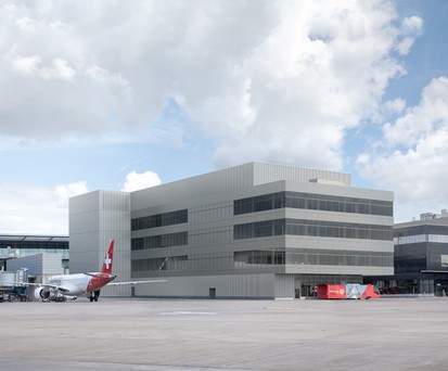 Der Modulbau: Kommt auf der Südseite des Dock B zu liegen.