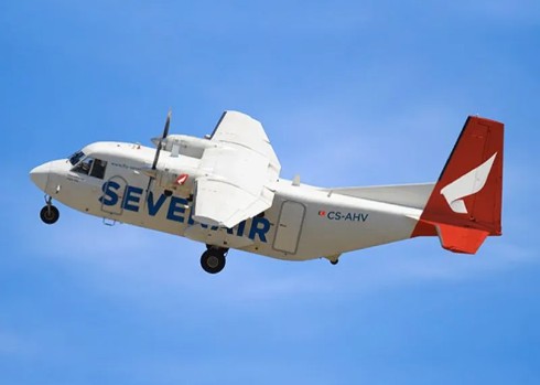 Eine Casa Aviocar C212 von Sevenair: Basis der Lus-222-