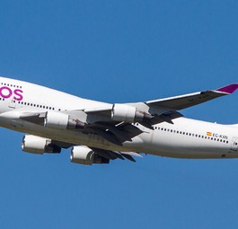 Wamos Airs Boeing 747-400 mit Kennzeichen EC-KXN: Kehrt nicht mehr heim.
