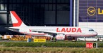 Erwischt: Der erste A320 von Laudamotion in der neuen Bemalung in Shannon.