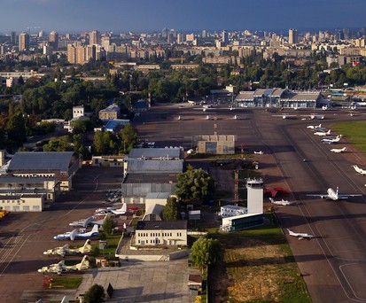 Stadtflughafen von Kyiv: Strategisch wichtig.