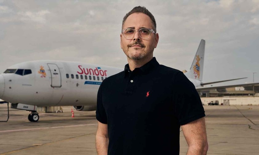 Sun D'Or-Chef Gal Gershon vor einem Jet: Fehlende Lieferslots begrenzen dieses Jahr das Wachstum.