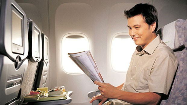 Auf Platz 8 landet EVA Air mit traditionellen taiwanesischen Reisgerichten und asiatischen Bieren.