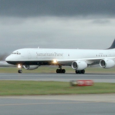 DC-8 von Samaritans Purse: Die Hilfsorganisation hat das Flugzeug ausgemustert.