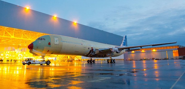 A350 von Airbus: Noch unfertig.