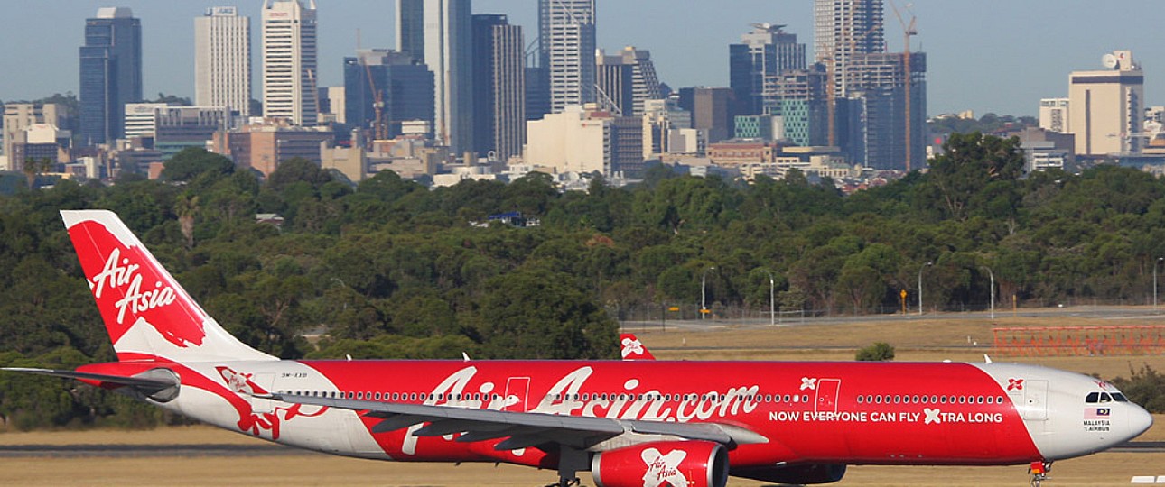 Airbus A330 von Air Asia X: Schlecht ausgelastet.