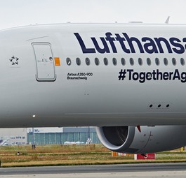 Airbus A350 von Lufthansa: Im Falle von China oft nicht «together again».