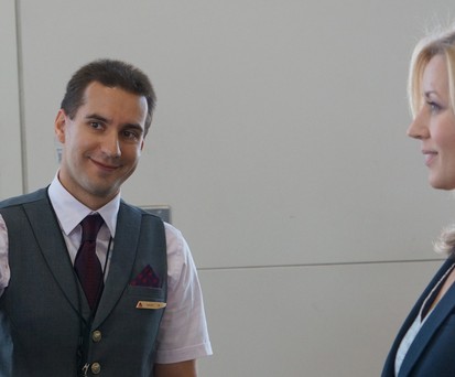 Gesichtserkennung im Test: Das gescannte Gesicht wird mit dem gespeicherten Foto aus dem Pass abgeglichen.
