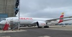 Iberias Airbus A350 mit dem Kennzeichen EC-NXE: Der erste mit der kompletten neuen Kabine.