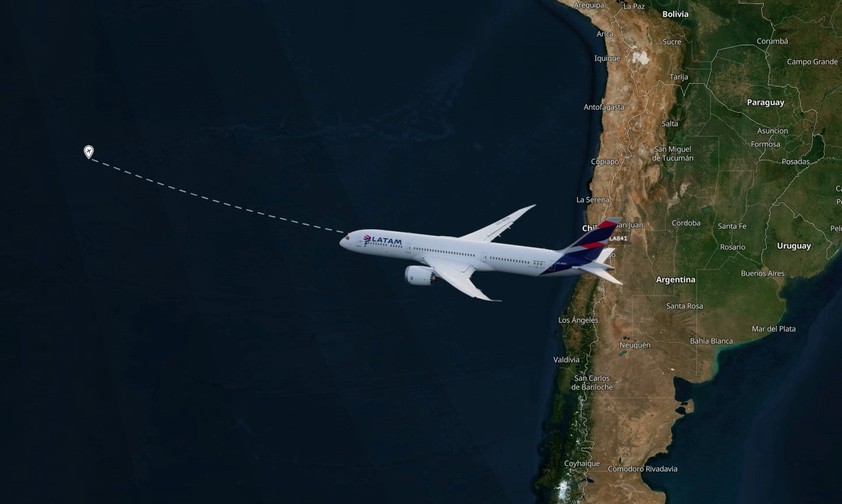 latam boeing 787 osterinsel