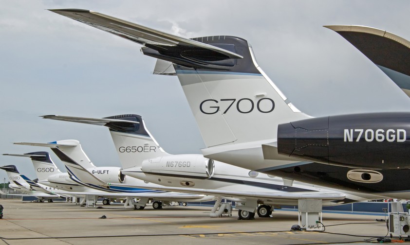 Platz 2: Gulfstream 500/550/600/650/650ER: 89 Stück.