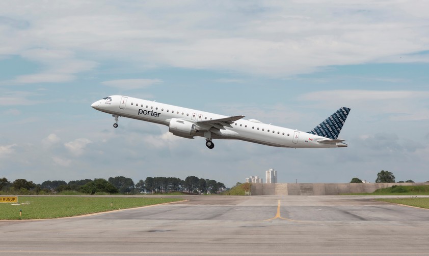 Die erste Embraer E915-E2 von Porter.