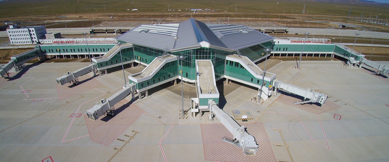 Neuer Flughafen von Ulaanbaatar: 3 Millionen  Reisende pro Jahr kann er abfertigen.