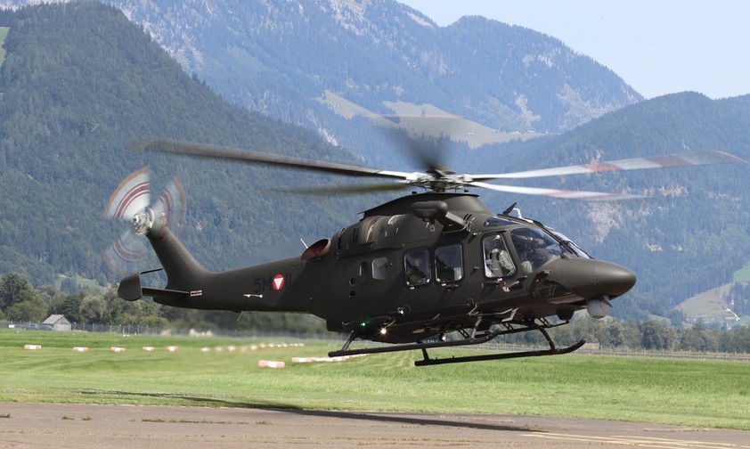 Leonardo AW 169 Lion: Ist direkt aus Italien in Aigen im Ennstal eingetroffen.