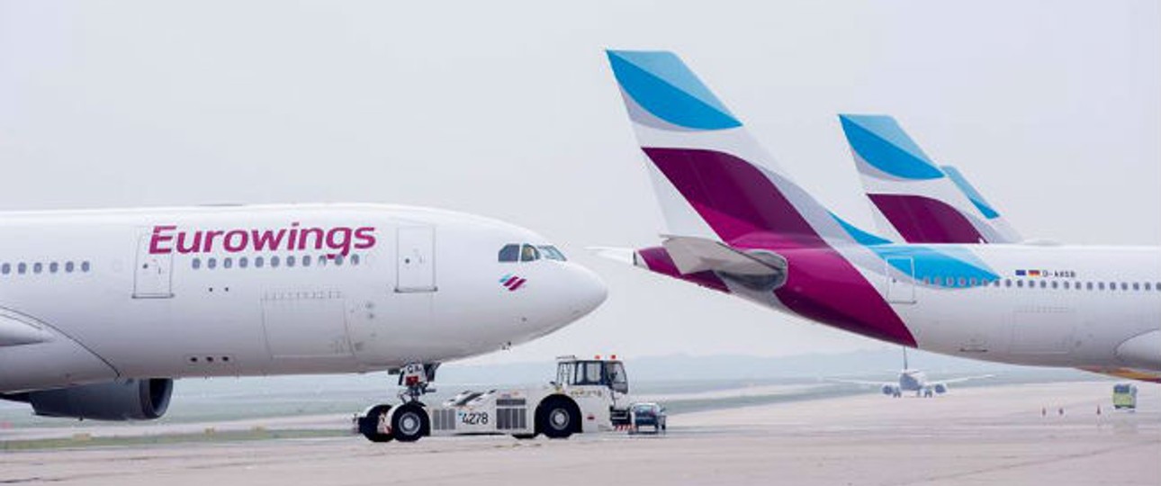 Flieger von Eurowings: Die Airline profitiert von hoher Nachfrage.