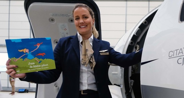 Silke Anckaert: Pilotin und Buchautorin.