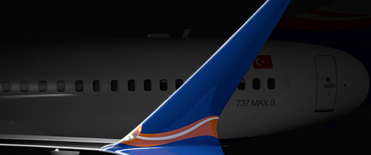 Winglet einer 737 Max von Sun Express: Das Modell bekommt bald in Europa grünes Licht.