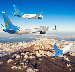Air Tanzania, Thai Lion Air und Reliance Commercial Dealers betreiben je eine Boeing 737 Max 9 - mit 181 respektive 220 sowie als Privatjet.