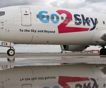 Boeing 737 von Go2Sky: kehrt zurück in die Luft.