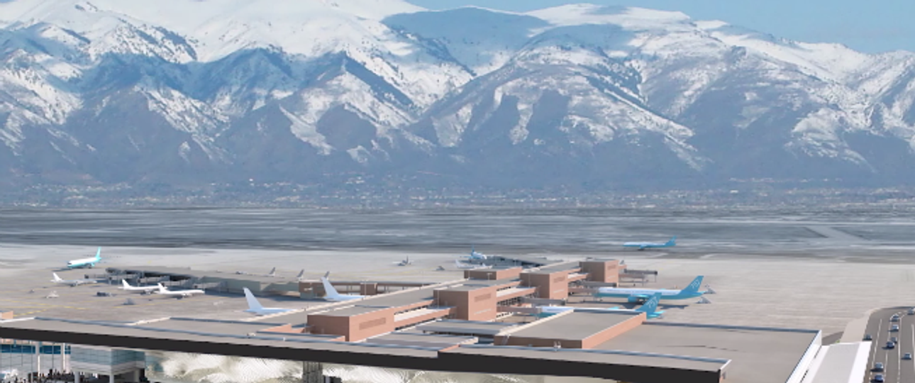 Der neue Salt Lake City Airport soll die doppelte Anzahl an Passagieren abfertigen können.