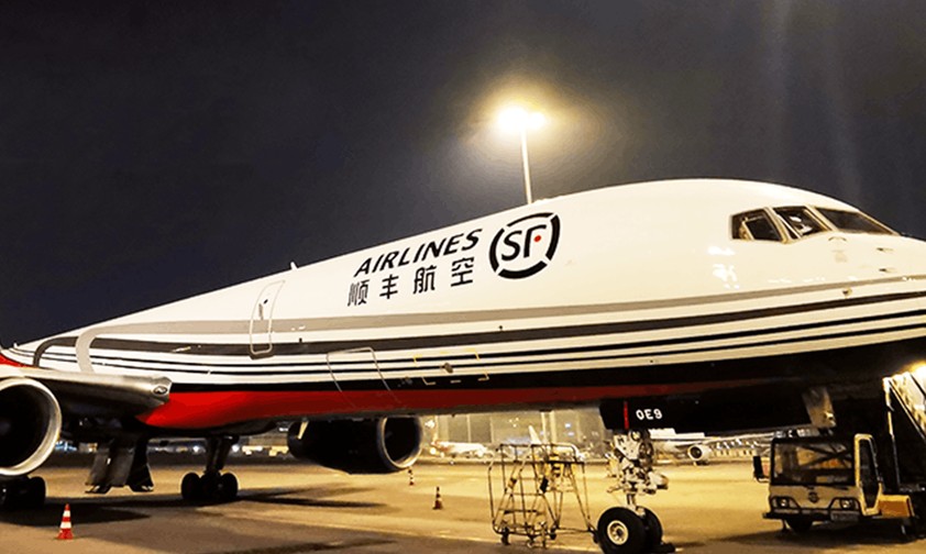 Boeing 757-200F operates by SF Airlines.