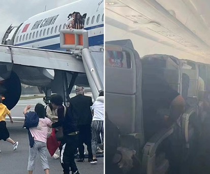 Triebwerk eines Airbus A320 Neo von Air China fängt Feuer