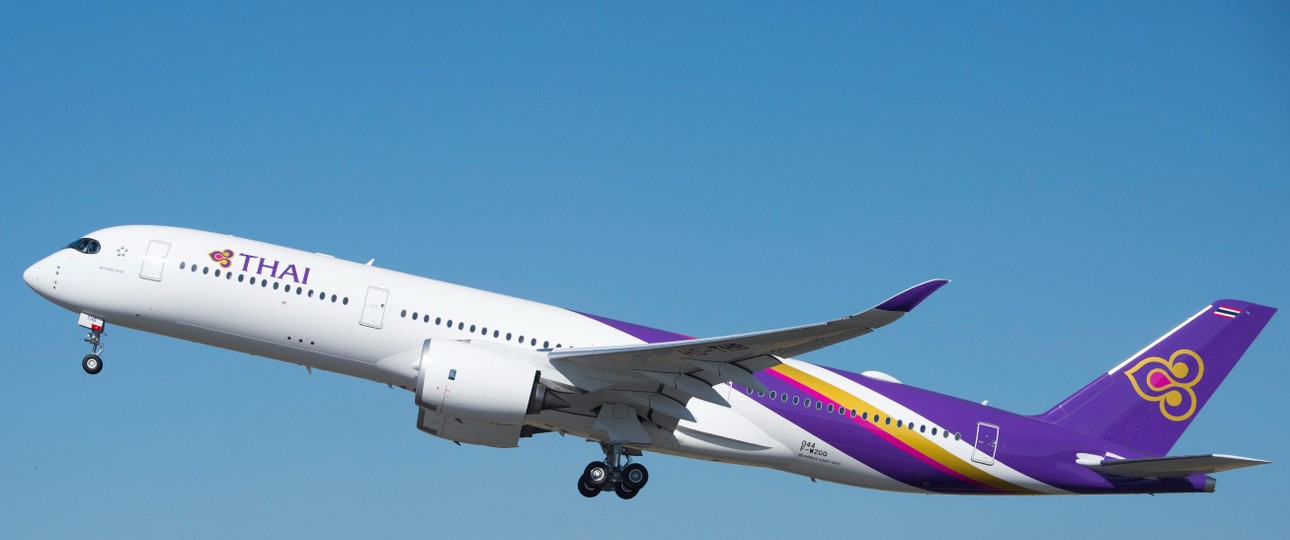 Airbus A350 von Thai Airways:  Ein Jet dieses Typs sank viel zu schnell.