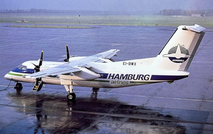 Hamburg Airlines: Mit der Beschaffung der Dash 8 benannte sich Hanse Express in Hamburg Airlines um.