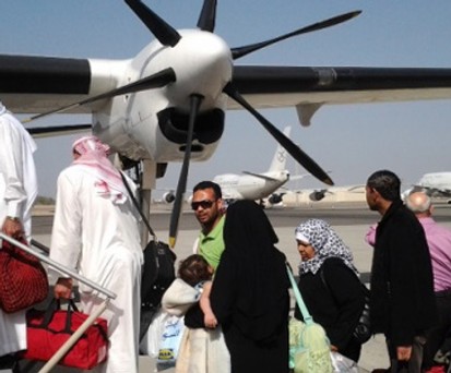Fokker 50 von Palestinian Airlines: Die Fluglinie ist in einer schwierigen Lage.