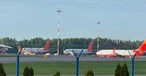 Drei Boeing 737-800 am Flughafen Minsk: Die Flugzeuge flogen zuvor für Sky Up Airlines. 