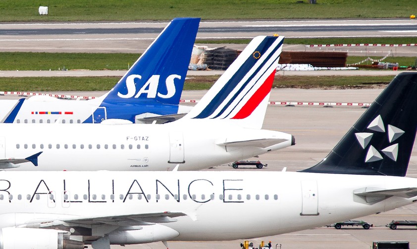 Flieger von SAS und Air France: Das Star -Alliance-Gründungsmitglied wechselt am 1. September zu Skyteam.