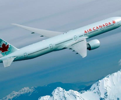 Boeing 777 von Air Canada: Über Alaska wurde die Maschine heftig durchgeschüttelt.