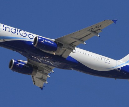 An Indigo Airbus A320.