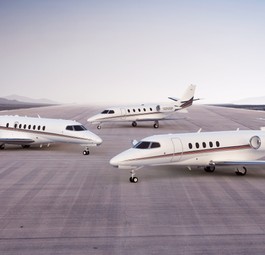 Drei Citation Modelle: Ascend (hinten), Longitude (links) und Latitude (rechts): Netjets hat 1500 Maschinen bestellt.